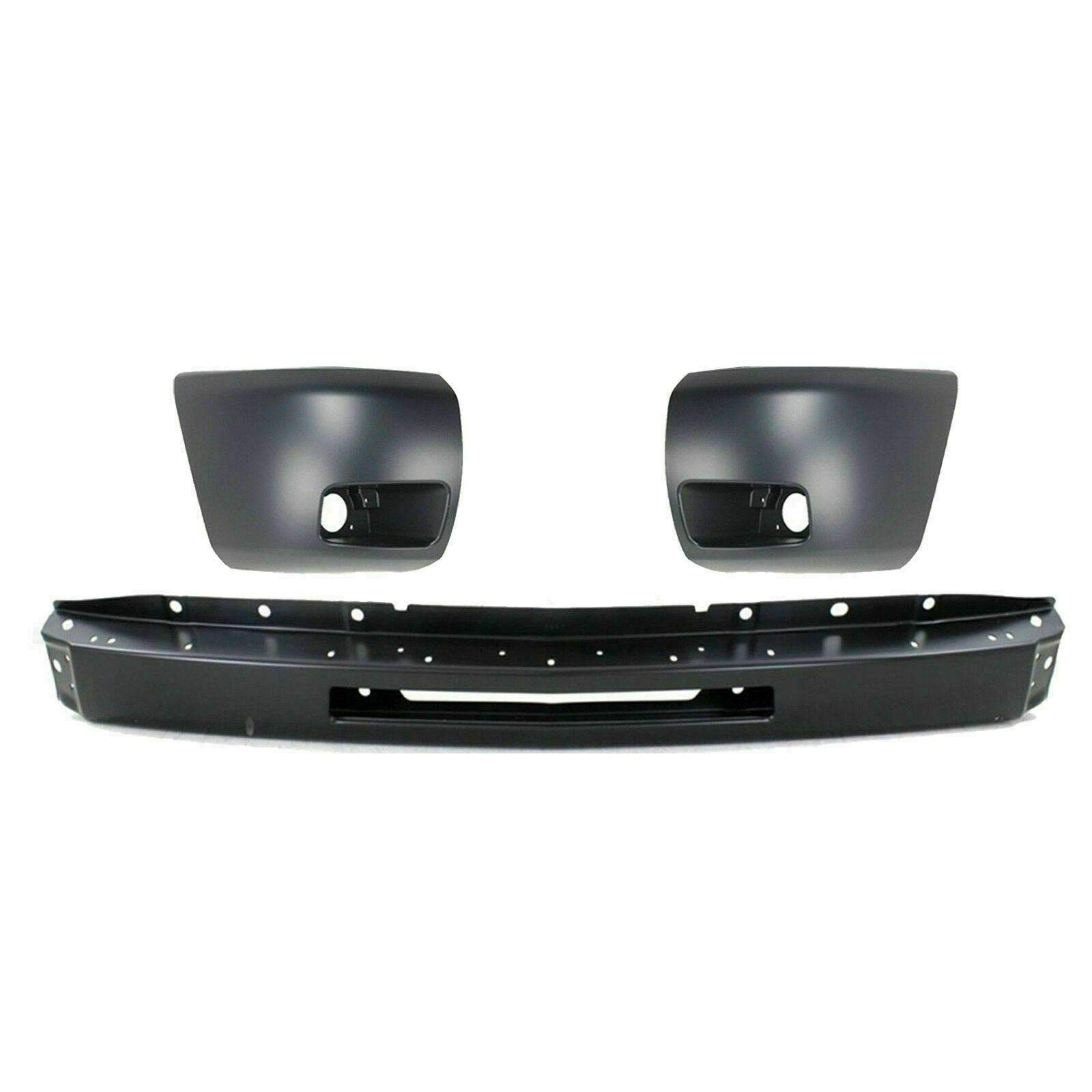 Buy New Front Bumper Primed Steel + Lower Valance & Extension Air