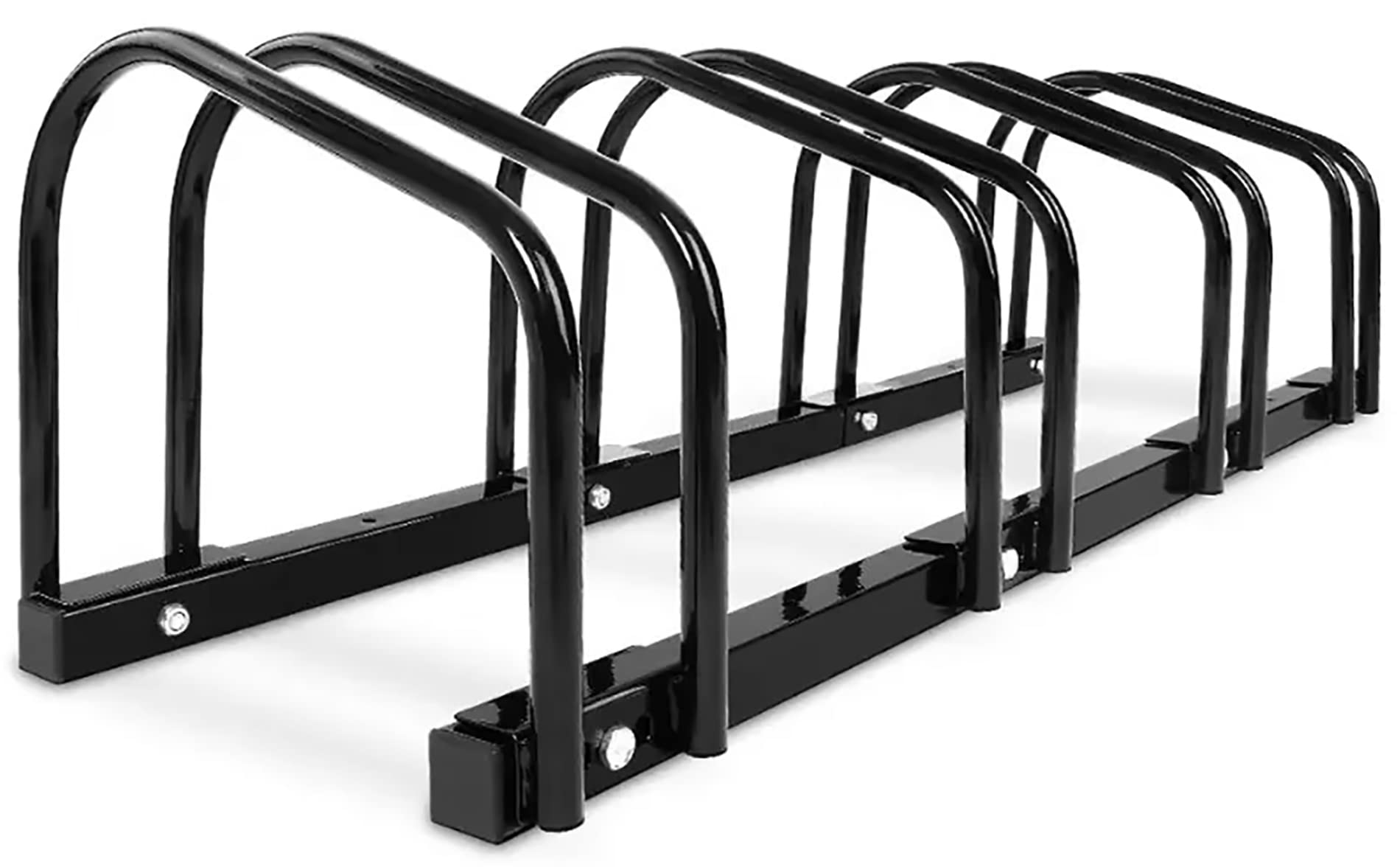 Houseware Iron Galvanized 4 Bike Bicycle Floor Parking Adjustable Storage Stand Floor Stand Bike Rack Parking Garage