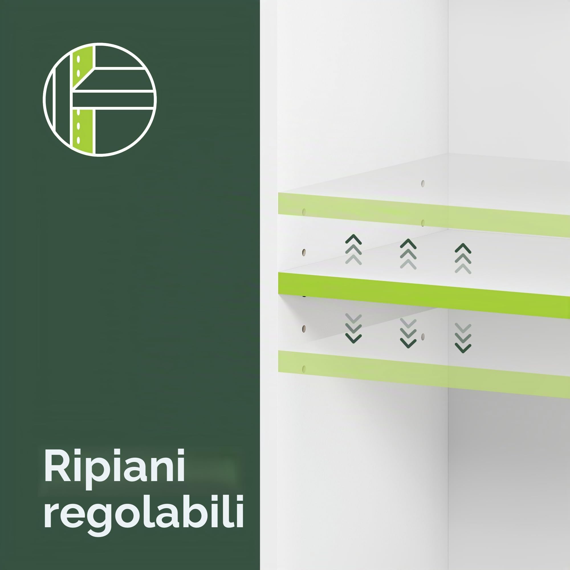 Furinno JAYA Torre di archiviazione multimediale a 6 livelli, Espresso