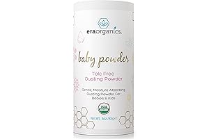 USDA Organic Baby Powder Talc-Free Cornstarch Dusting Powder