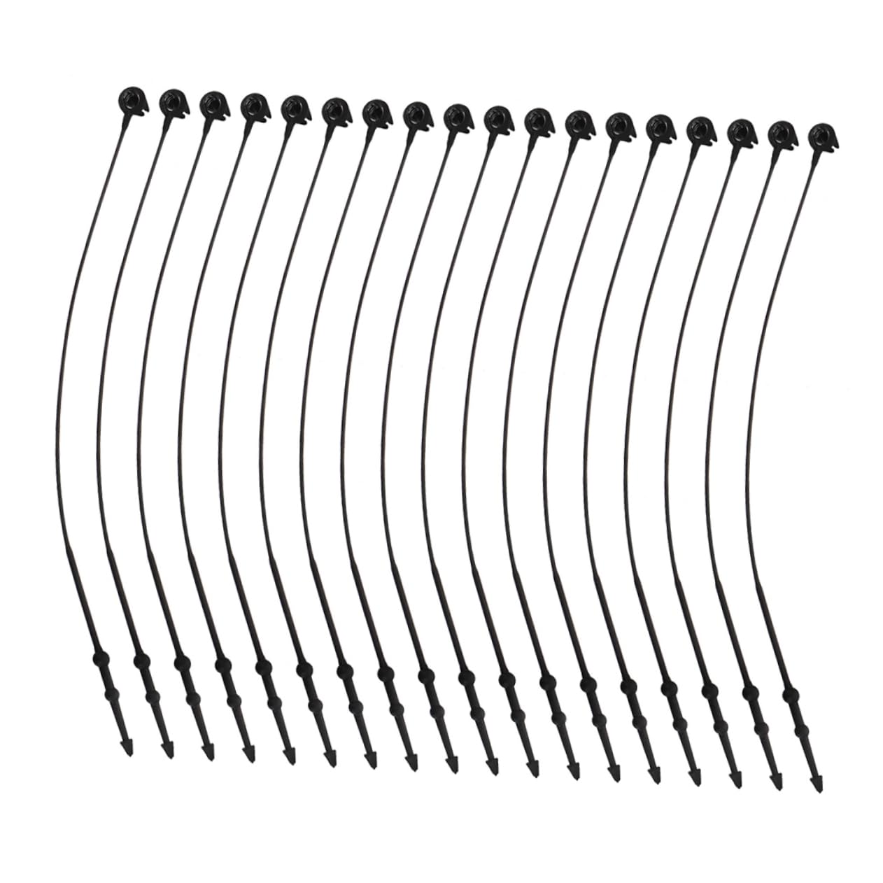 IWOWHERO Tagging Barbs Fasteners Set Clothing Tags Plastic Tag Fastener Label Security Loops Black Hanging