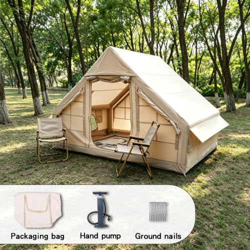 Carpa inflable para camping Forestep para 4 personas, 9.8'x6.9' con altura de 6.6 pies miniatura 2