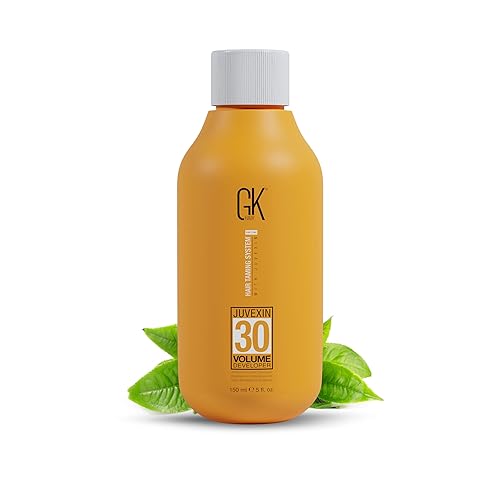 Global Keratin GK HAIR - Crema profesional para el cabello, revelador de 30 volúmenes, 5 onzas líquidas para teñir el cabello, tinte de tóner