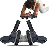 BERTER Ab Roller Wheel with Elbow Support - Dual Wheel Core Trainer for Abs, Back & Full Body Workout at Home or Gym