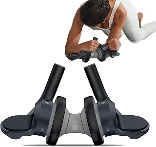 BERTER Ab Roller Wheel with Elbow Support - Dual Wheel Core Trainer for Abs, Back & Full Body Workout at Home or Gym