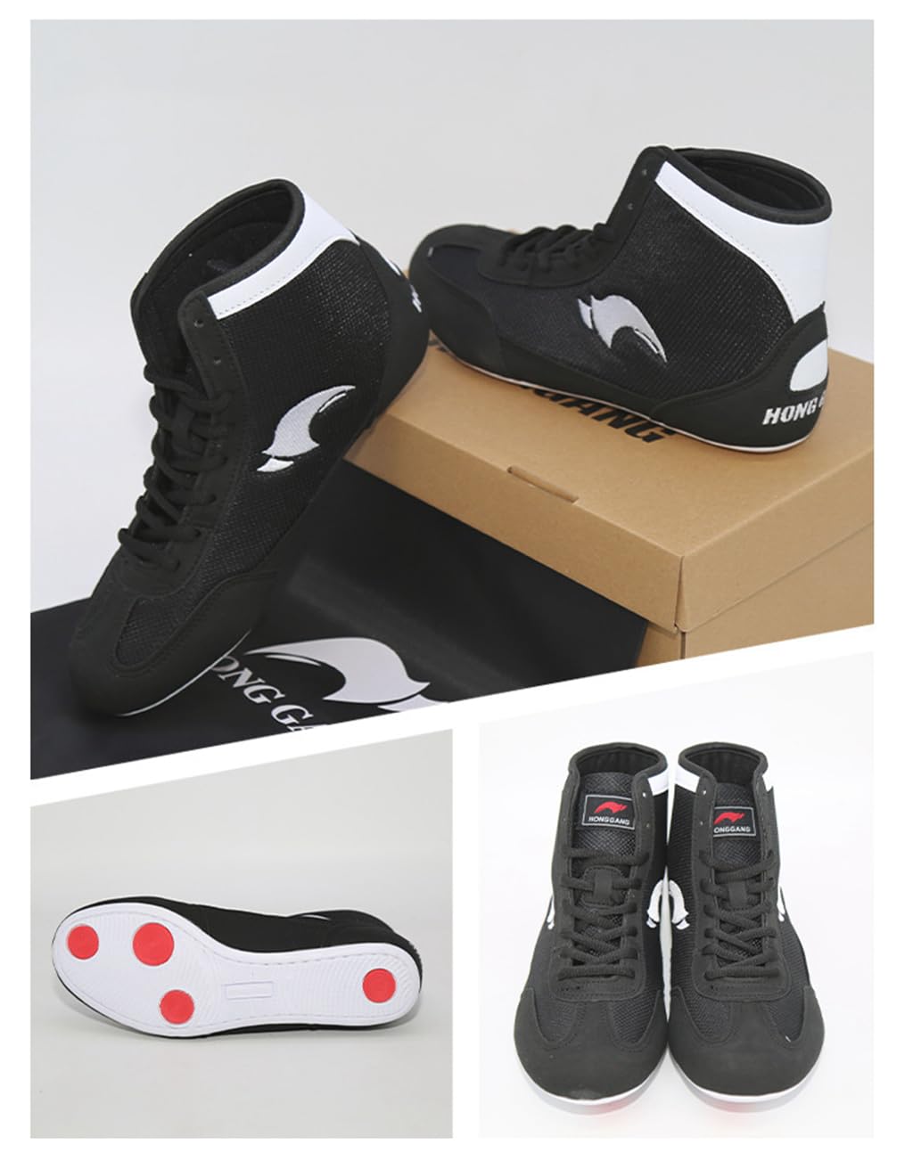 Wrestlingschuhe Ringerschuhe Boxschuhe Boxstiefel für Herren Damen Kinder