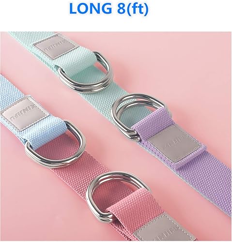 Miniatura 2 de Juego de 2 bloques de yoga (bloque de yoga con 1 correa de yoga) Bloque de espuma EVA suave de alta densidad para yoga, fitness general, pilates,