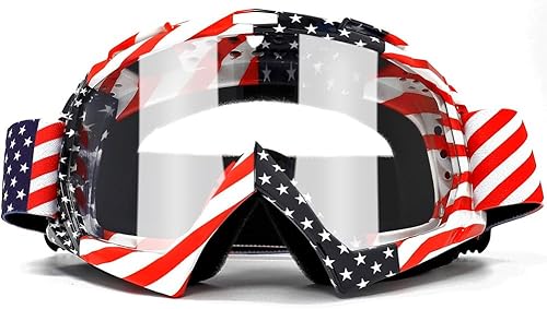 Miniatura 11 de SPOSUNE - Gafas para motocicleta, ATV, gafas UV400 para motocross, gafas para hombres, mujeres y jóvenes, gafas resistentes al viento y al polvo