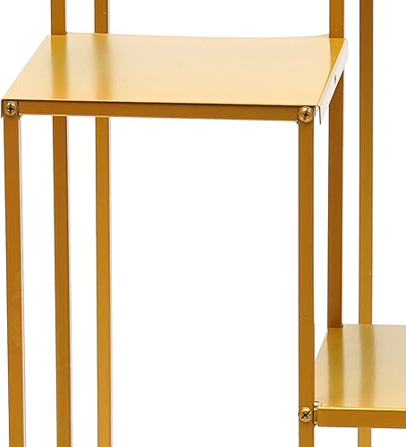 Miniatura 8 de LOYALHEARTDY Soporte para flores de boda, soporte de metal para jarrón, columna de metal para piso, dorado de 4 capas, decoración de boda, camino