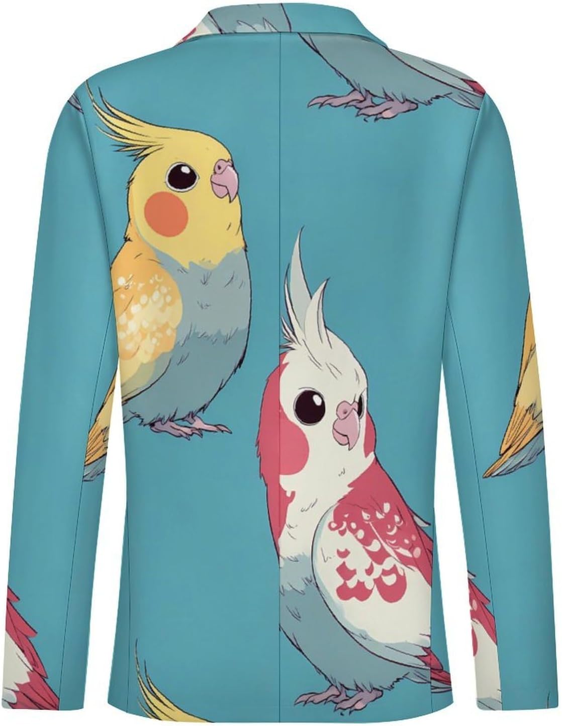 Cute Cockatiel Mens Casual Blazer Two Button Sport Coat Business Suit Jacket