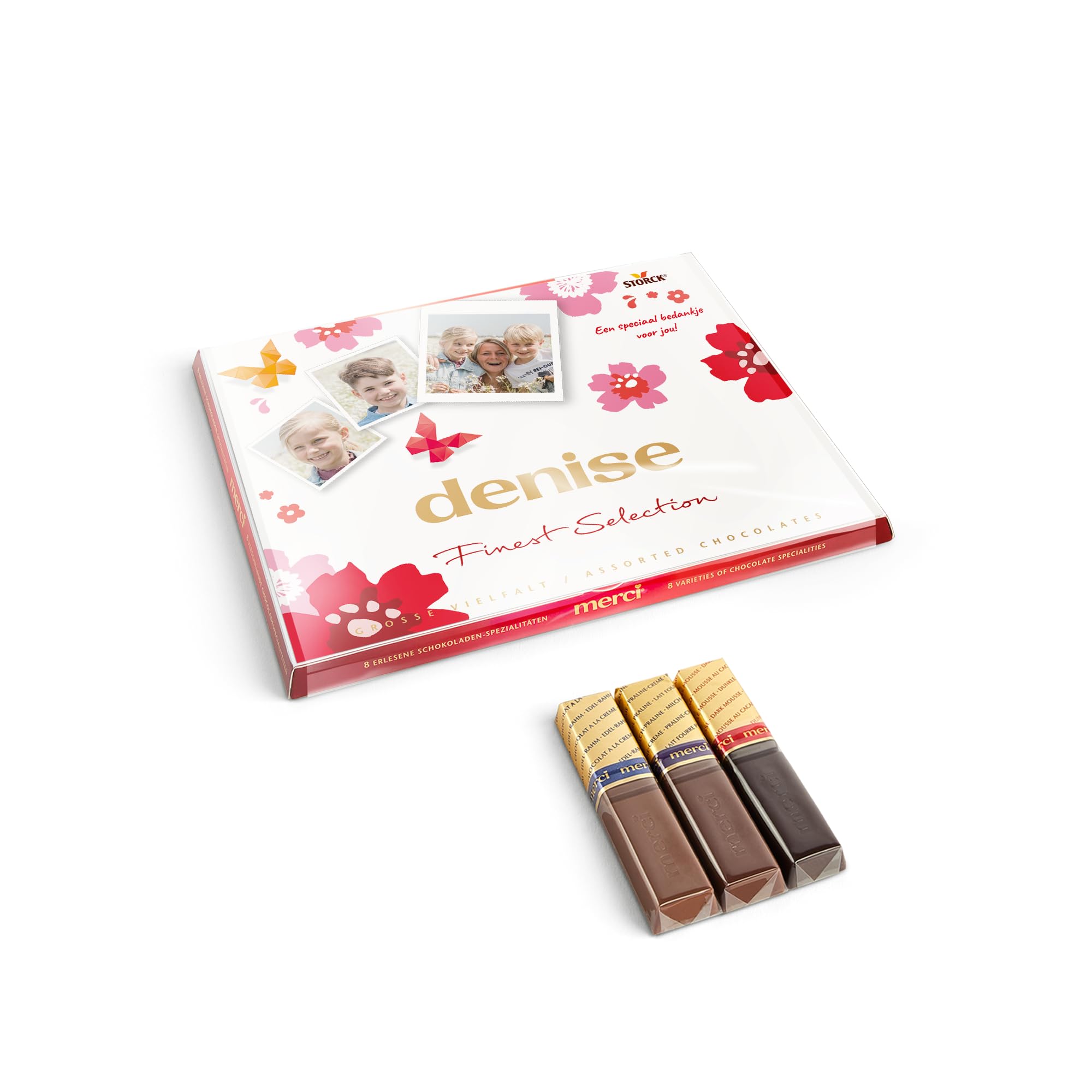Coffret cadeau chocolat personnalisé Merci - Personnalisez votre sélection de chocolats Merci le cadeau parfait pour les femmes cadeau pour les hommes (675 grammes, Merci)