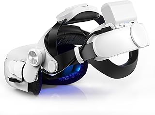 Wamiao Oculus Quest 2 Accessories, Head Strap with 7000mAh Battery Compatible with Meta/Quest 2,Elite Strap Replacement for Enhanced Support and Comfort, Longer Playtime, Reducing Fatigue