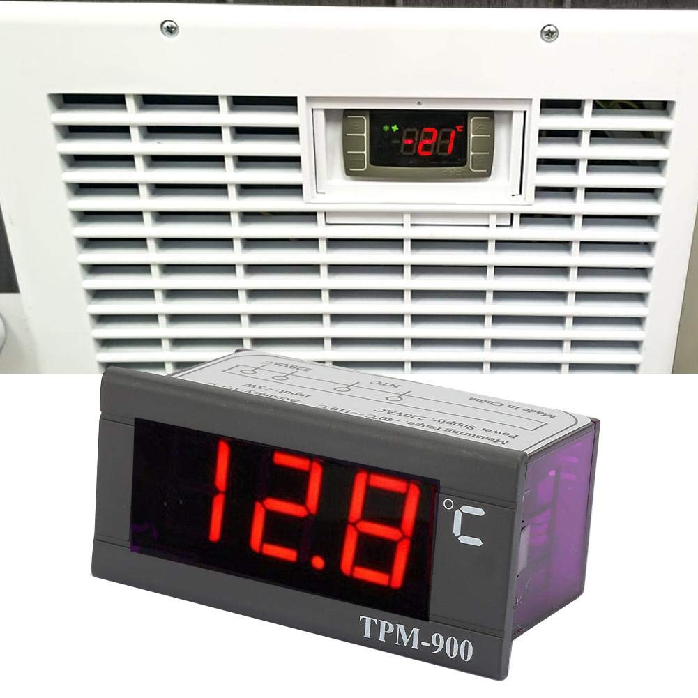Contrôleur de température, TPM-900 Contrôleur de température à LED 220V Digital Thermostat Controller Contrôleur de température LCD -40 ° à + 110 °