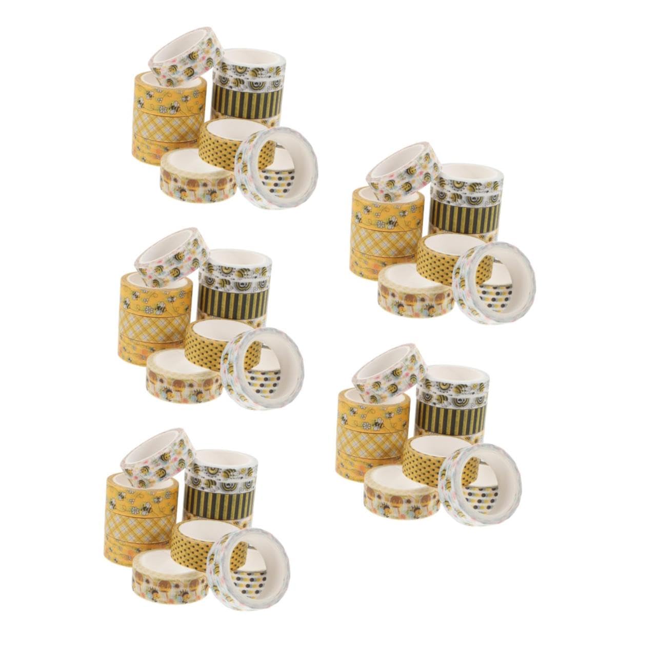 TEHAUX 60rollen Bienen-themen Washi Tape Selbstklebendes Dekorationsband Für Scrapbooking Handarbeit Journaling Und Kreative Projekte