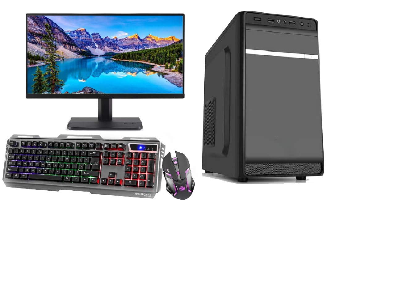 KRYNORCXY Gaming Computer Desktop PC - Core i5-4570 CPU, SSD, GT 730 4GB Graphics, 19" inch LED Monitor, RGB Keyboard & Mouse, Windows 10 Pro, WiFi-Ready to Play (16GB RAM, 256GB SSD) (B0DCZZQYJQ) Amazon Price History, Amazon Price Tracker