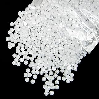 5300PCS 3mm Solid White Resin Rhinestones for Crafting Pure White Flatback Jelly Stones Bulk SS10 No-Hotfix Diamonds Gems Charms for Nails Face Eyes Makeup Body Mugs Tumblers Bottles DIY Crafts