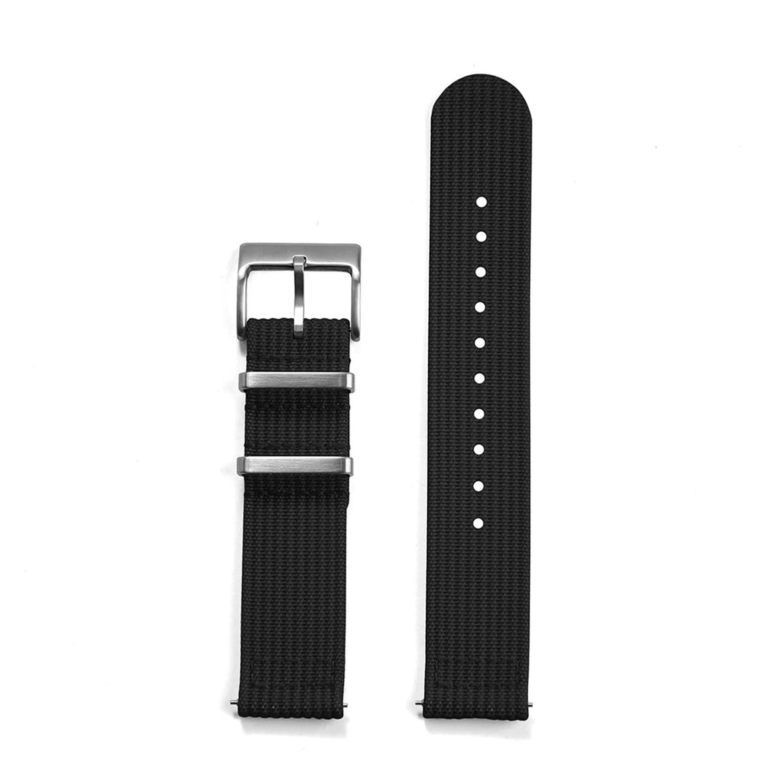 Cinturino In Nylon A Coste Sailcloth Da 18 Mm, 20 Mm E 22 Mm, Nuovo Design, Cinturini For Orologi A Sgancio Rapido