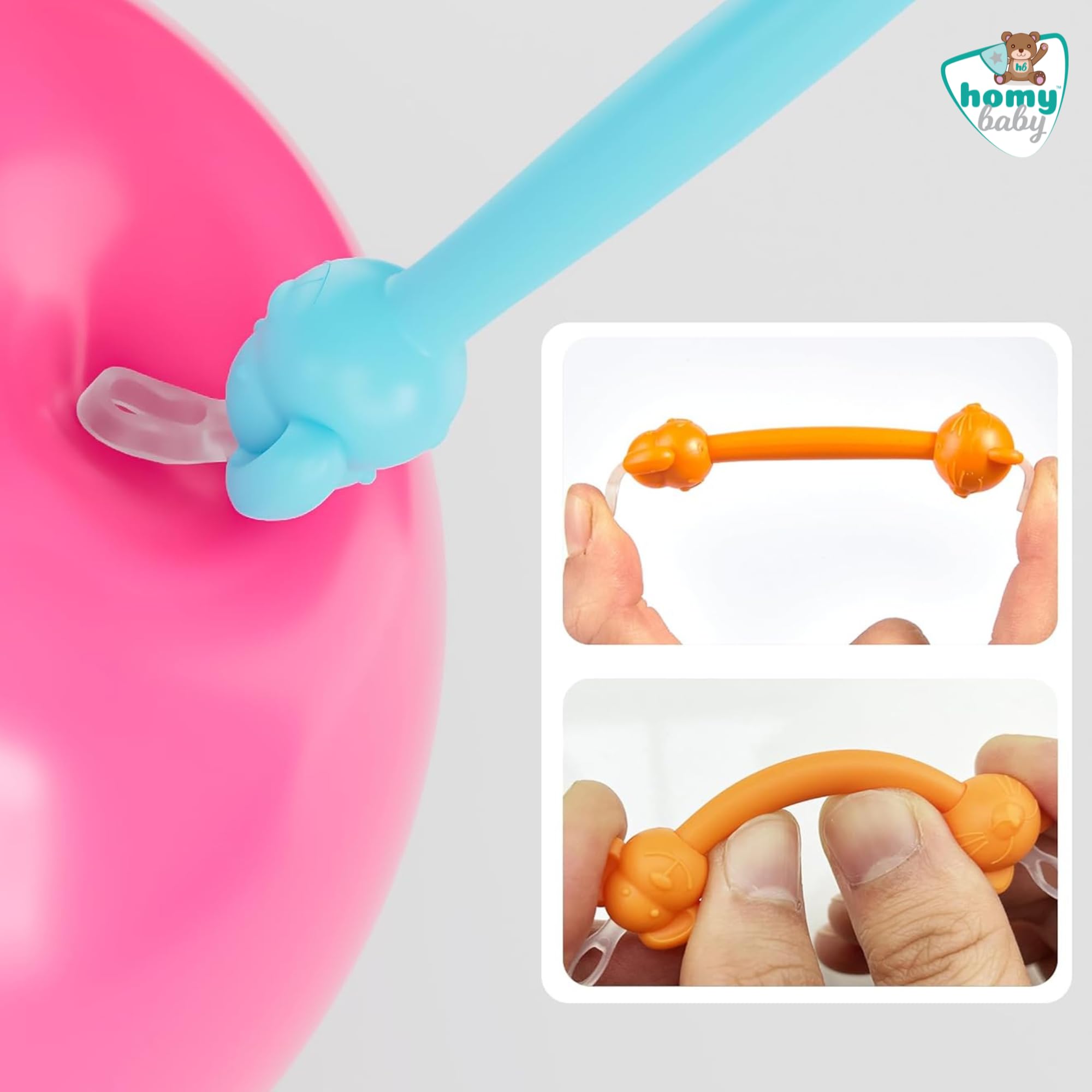 HOMYBABY® Cure Nez Bebe [x2 Pinces à Crottes de Nez] - Nettoyeur nasal et auriculaire pour bébés - Nettoie facilement et en toute sécurité - Nettoyeur d'oreille