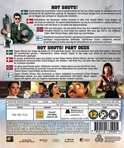 Hot Shots! 1 y 2 Blu-Ray pack con la colección completa de comedia de Twentieth Century Fox 3