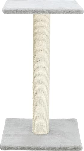 TRIXIE Espejo - Rascador para gatos de 27.2 pulgadas, rascador para gatos con base de cubierta de tela suave y cuerda de sisal duradera