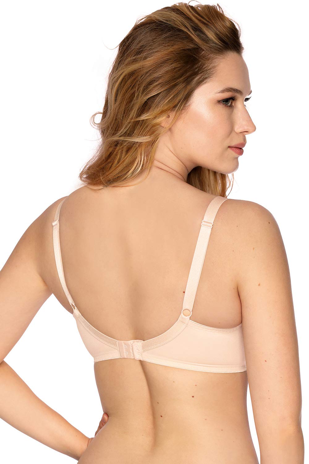 Gaia Reggiseno Soffice Classico con Ricami 874 Samira, Beige,3I