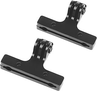 D&F 2pcs Bicycle Saddle Rail Mount Pannier Rack Clamp for All GoPro hero SJCAM YI AKASO Campark Crosstour and other Action Camera