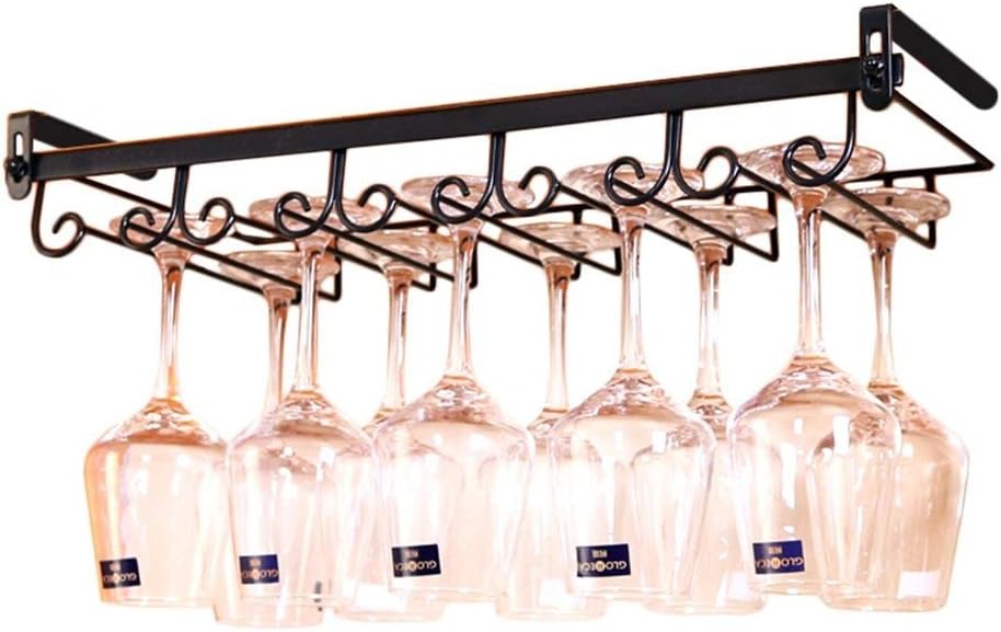 Wine Rack Ledge Metal | Wall Rack | Wallmounted Wine Glass Can be Placed 10 Goblets
