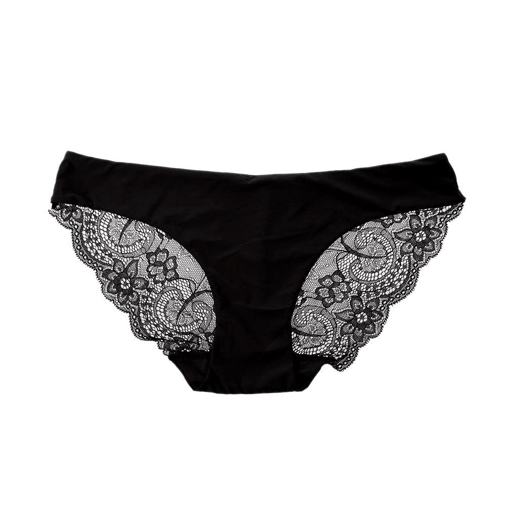 Lady Elastic G String Thong Bikini Panty Low Rise Lingerie XL Black-image-48