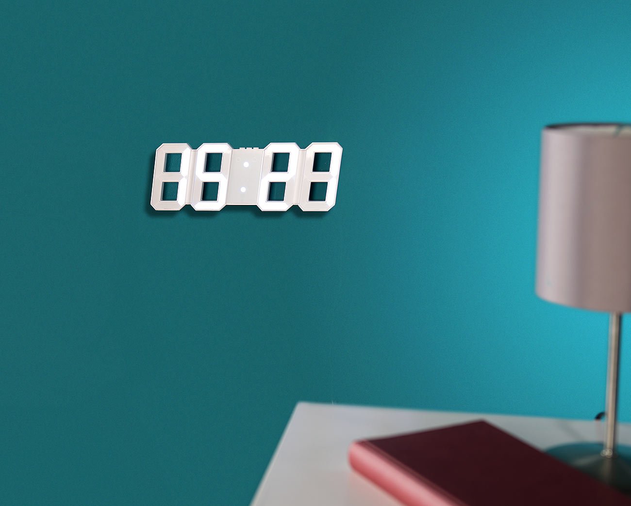 Lunartec Horloge LED Digitale Design 3D avec Fonction réveil - Grande