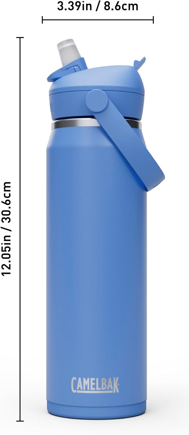 CamelBak Thrive Flip Straw Insulated Stainless Steel Water Bottle Sky Blue, 25oz - Image 4