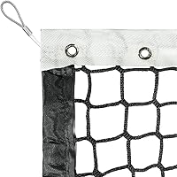 Aoneky 42ft Professional Tennis Court Net Replacement - 4mm Polyester Cord, 6mm Steel Cable, Portable Bag