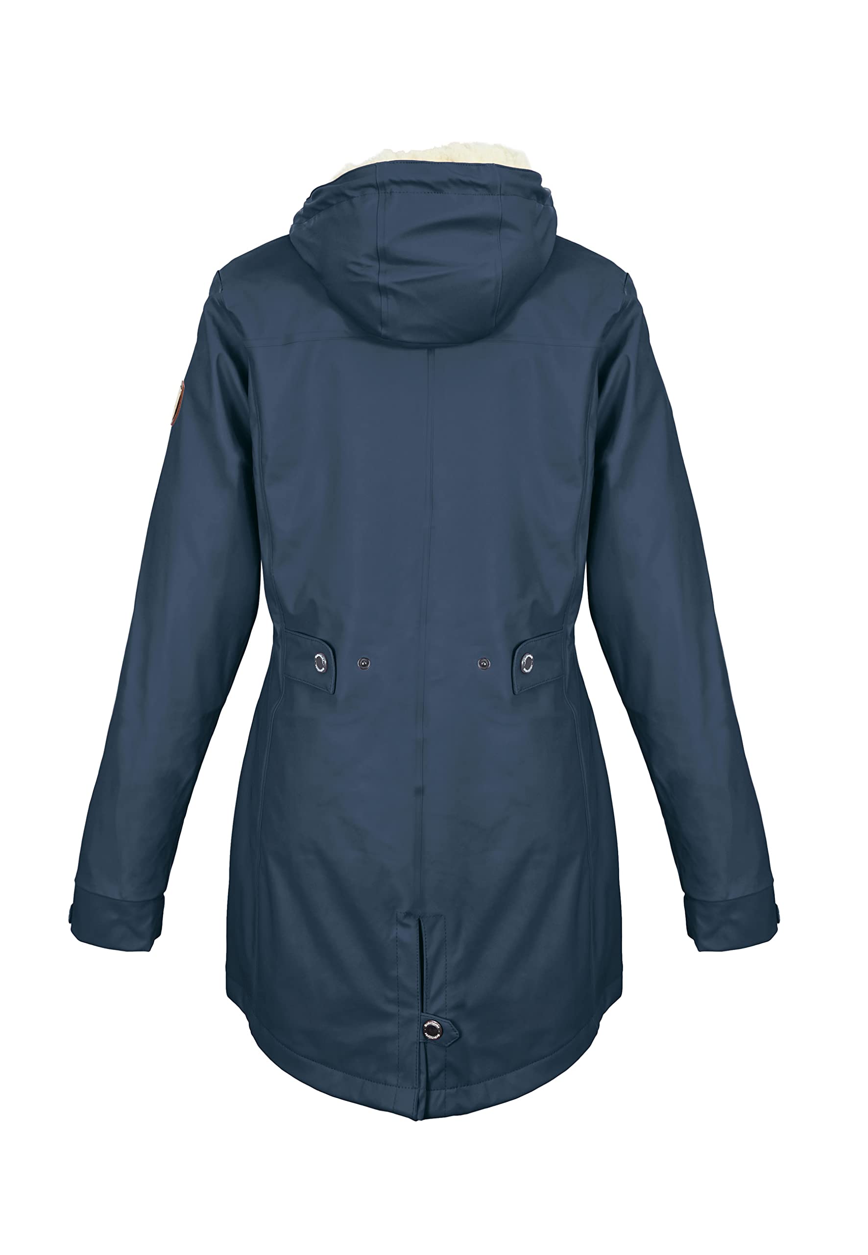 Regenliebe Damen Regenmantel wasserdicht Friesennerz mit Teddyfleece gefüttert