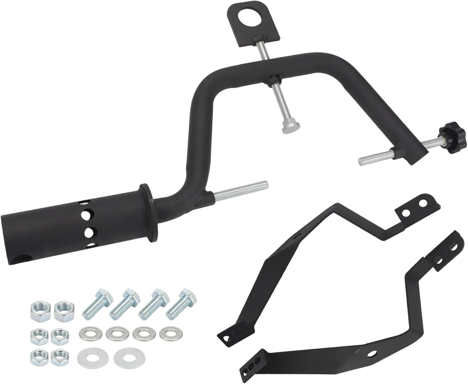 motoparty Universal Transmission Holding Fixture for Dodge Chrysler GM Ford, Heavy Duty with Hoist Hook, Fits 2-3/8" Post Engine Stands