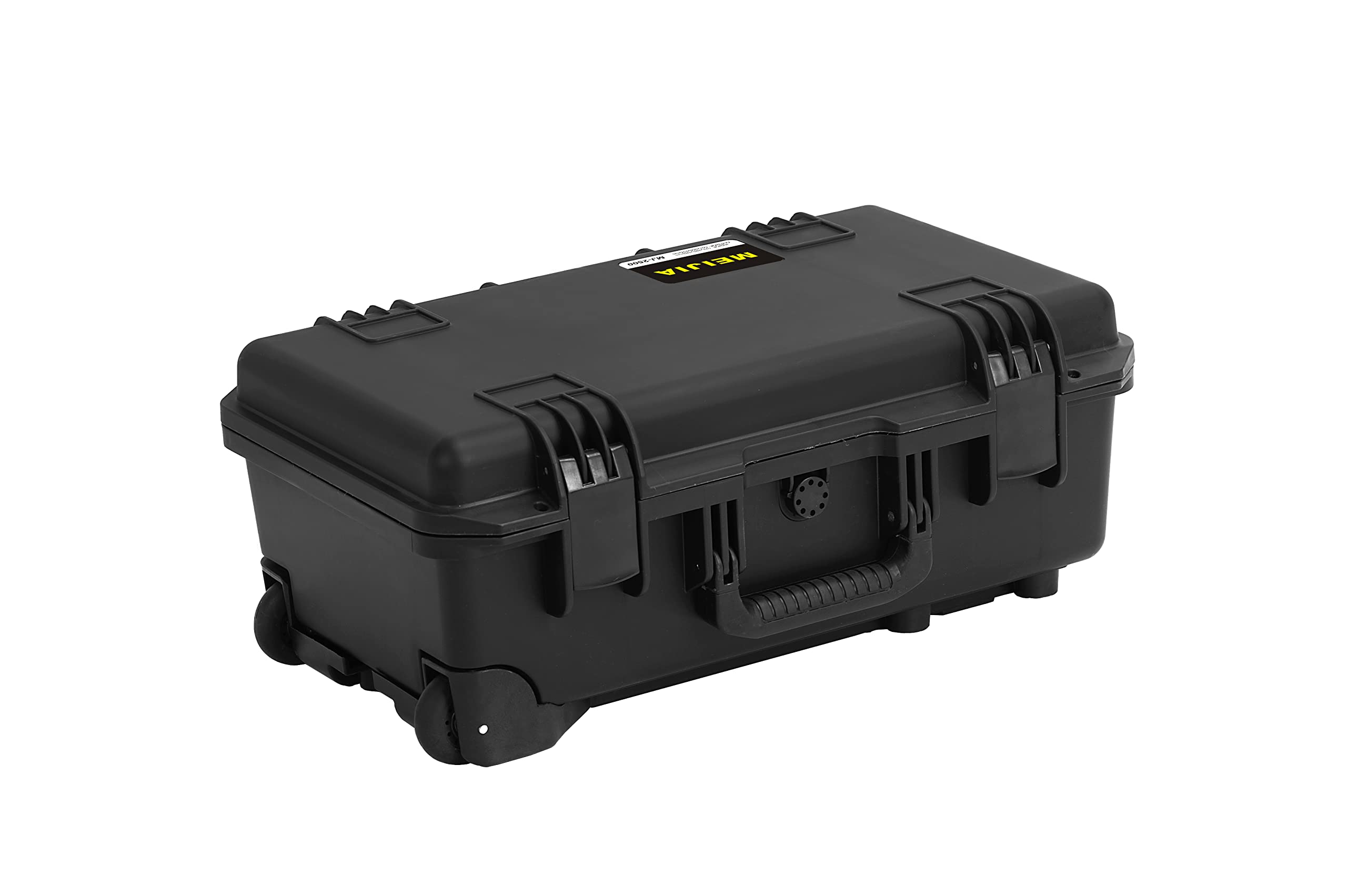 MEIJIA Premium Waterproof Hard Compact Rolling Camera Case with customizable fit foam and wheels,Full Protection with Light&Convenient Design,21.7"