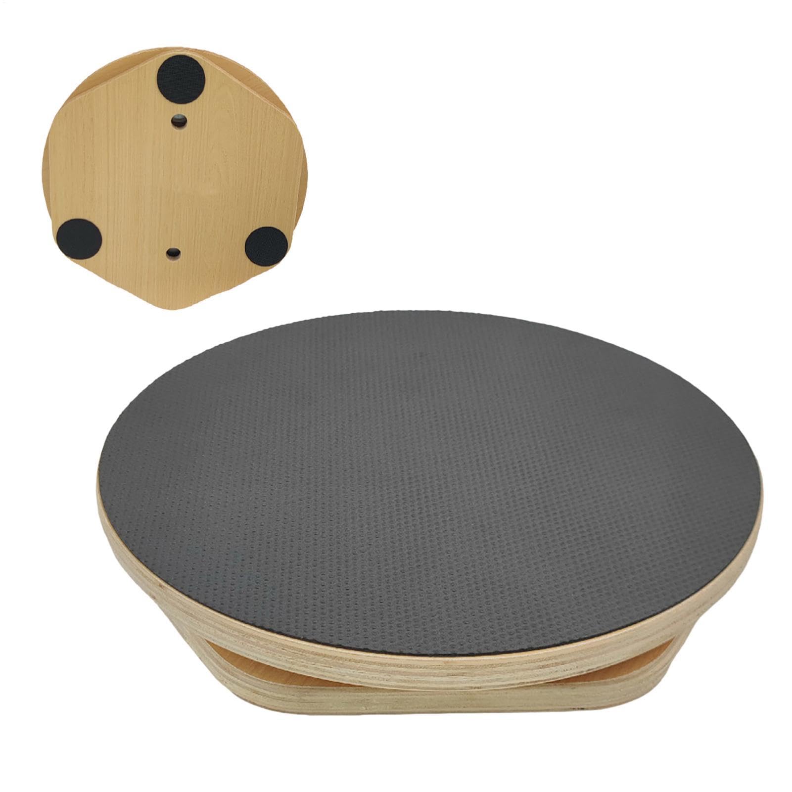 Waist Twist Board – 30 cm Holz-Rotationsscheibe, EVA, rutschfest, Balance-Trainer, Fitnessplattformen, Durabl Exercise Twister | Bauchformgerät für Zuhause, Fitnessstudio, Workout drinnen