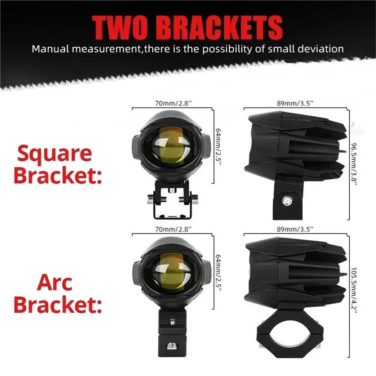 Faros Motocicleta Luces Antiniebla Faros Delanteros LED Antiniebla | Foco LED motocicleta faros antiniebla 200W para todoterreno ADV GS UTV lámpara asistida por camión luces auxiliares 12V 24V