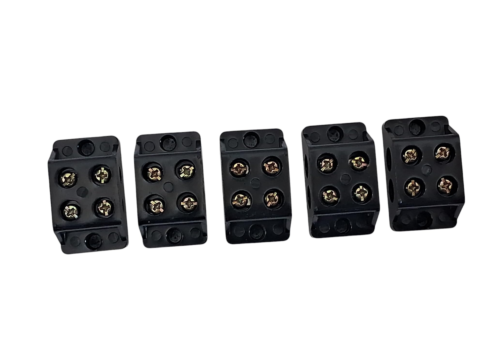 Control Panel 30A 2 Ways Bakelite Connector Strip (Close type) Double Row # Black Colour Terminal (Pack of 5)-image-26