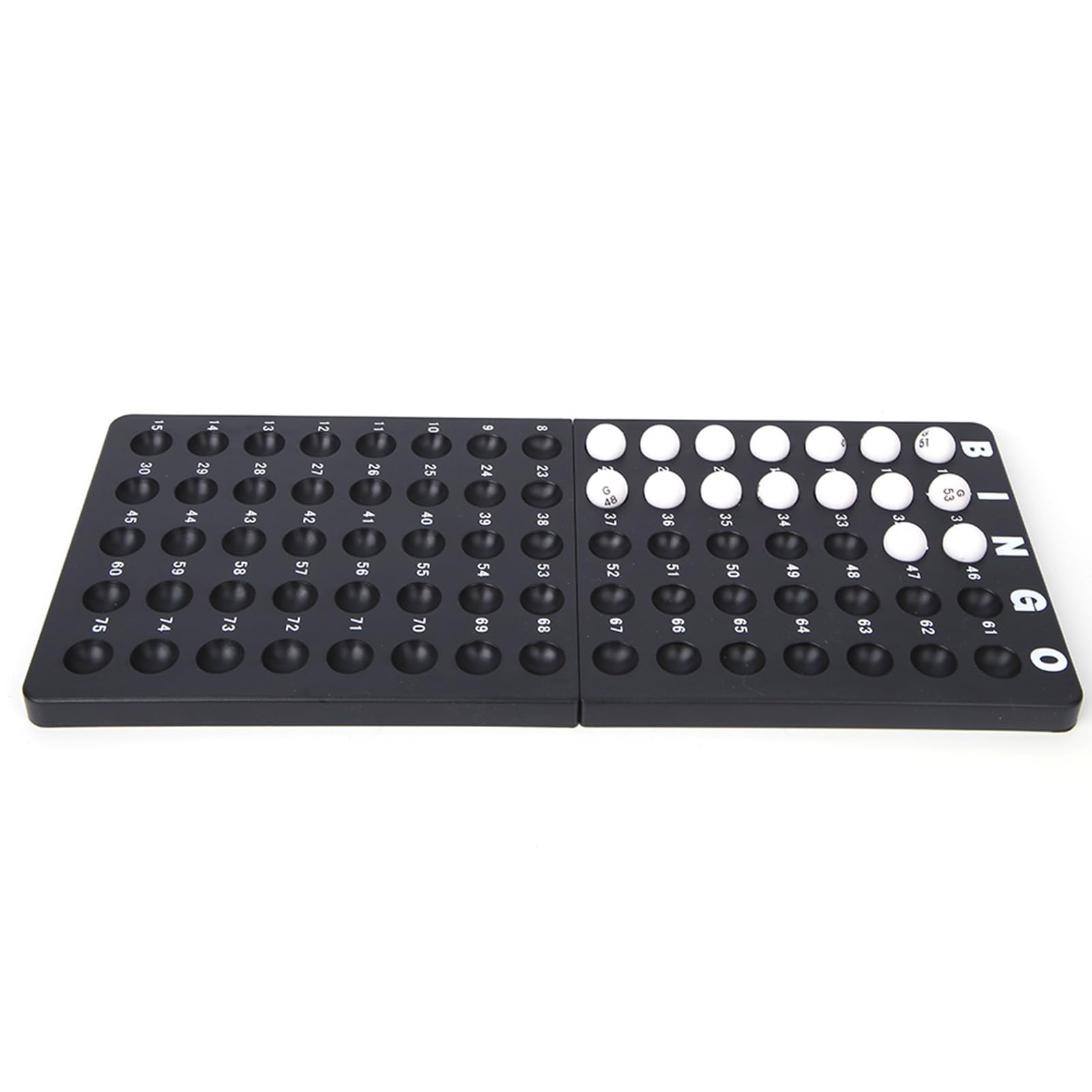 Jeu de Bingo, Jeu Bingo Boules Porte-Bonheur 75 pièces 15 mm Machine à loterie fêtes Loterie Automatique Jeu Loto Bingo pour Famille, Groupe, animations dans Bars