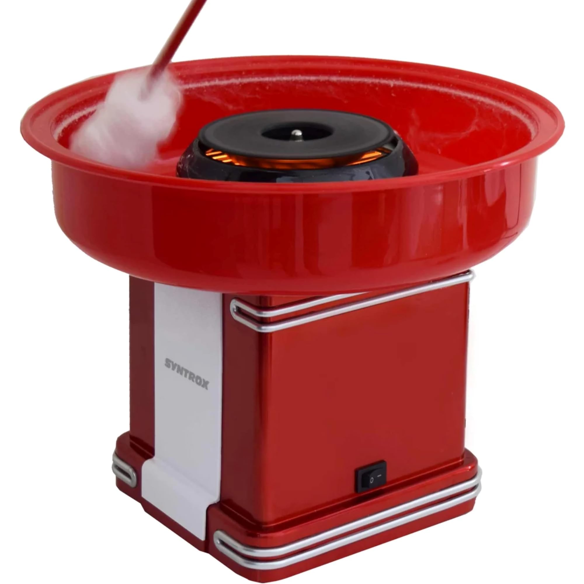 Syntrox Germany Elektrische Zuckerwattemaschine Oregon, Zuckerwattemaker Cotton Candy Maker ZWM-500W Oregon, Zuckerwatte selbst herstellen, Cotton Candy Maker