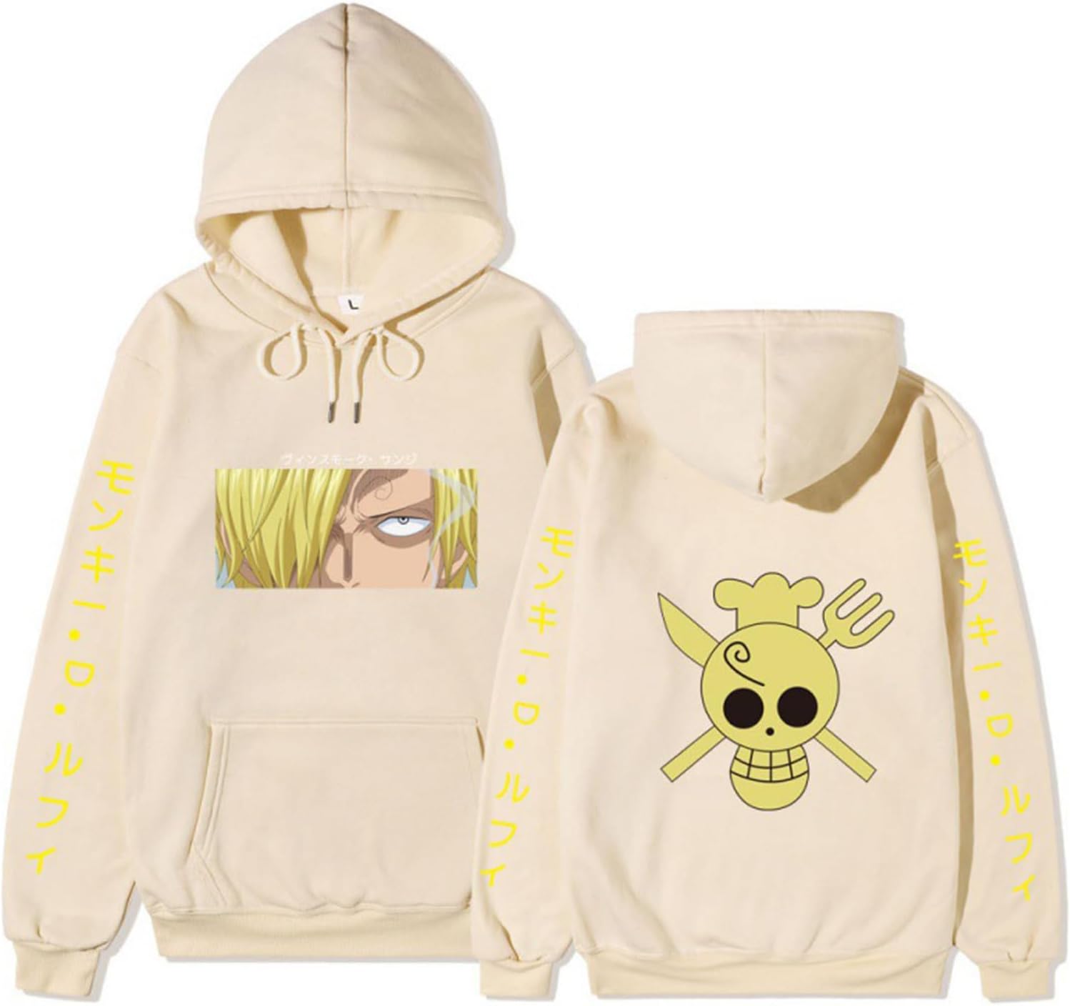 pochikikiLuffy Japanese Comic Casual Hoodie Zoro Sport Loose Sweatshirt Nami Fleece Hoodie Usopp Men's and Women's Sweatshirt Ganzo Sweater Tobio Coat