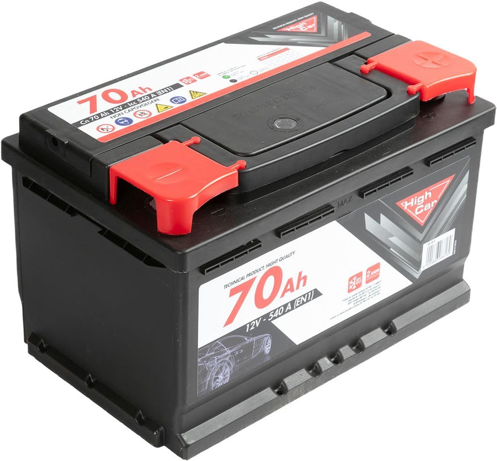 Batteria Auto da 70AH 600A 12V polo positivo destro cassetta L3B