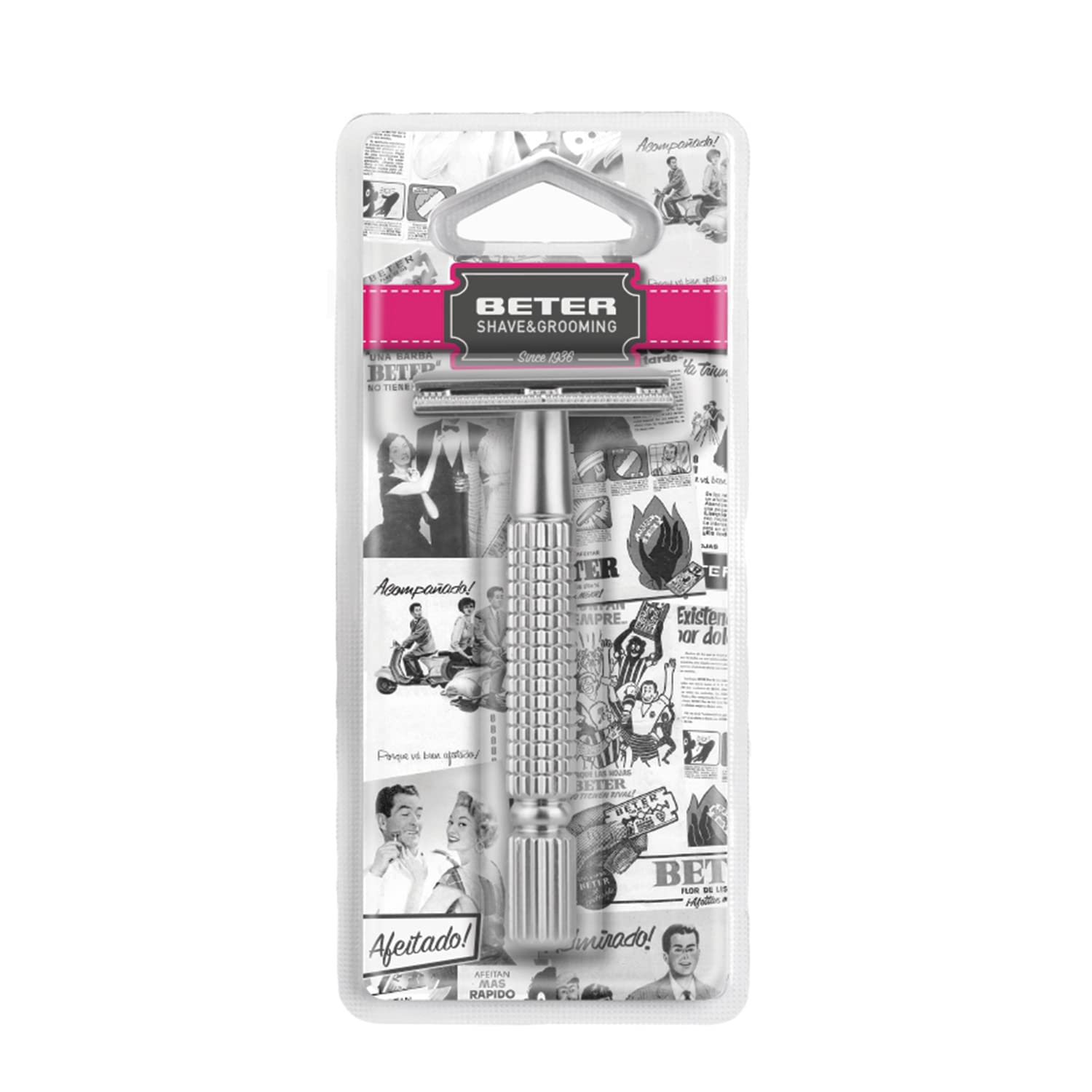 Image secondaire de BETER Rasoir en métal avec lames interchangeables, pack de 1 (1 x 1 pièce)