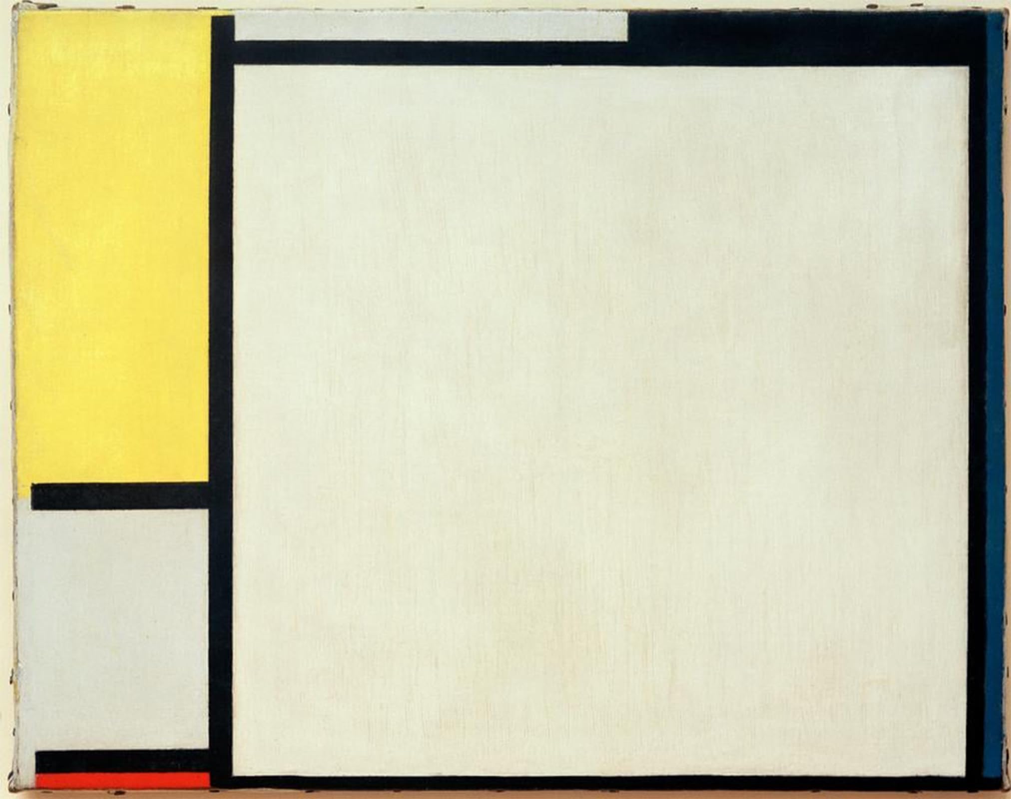 SERENDIPITP Retro Picture Poster Wall Art Pictures Painting Composition with Yellow Blackred and Gray by Piet Mondrian Wall Art Canvas Print for Wall Decor 60x90cm