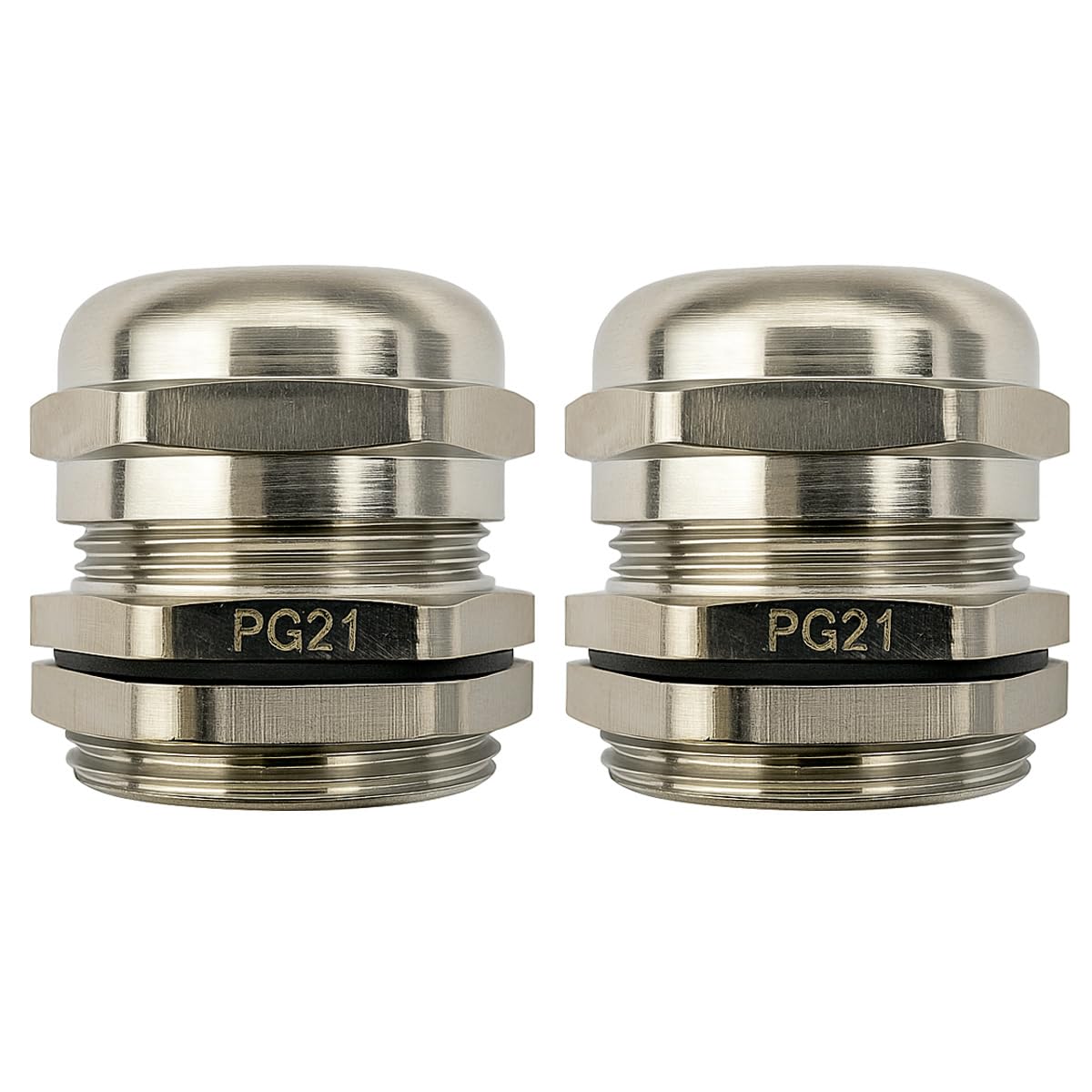 Gebildet Metal Cable Gland, PG21 13-18mm Plastic Waterproof Adjustable IP68 Cable Gland Joint with Rubber Gaskets, Wire Protector โ image 1