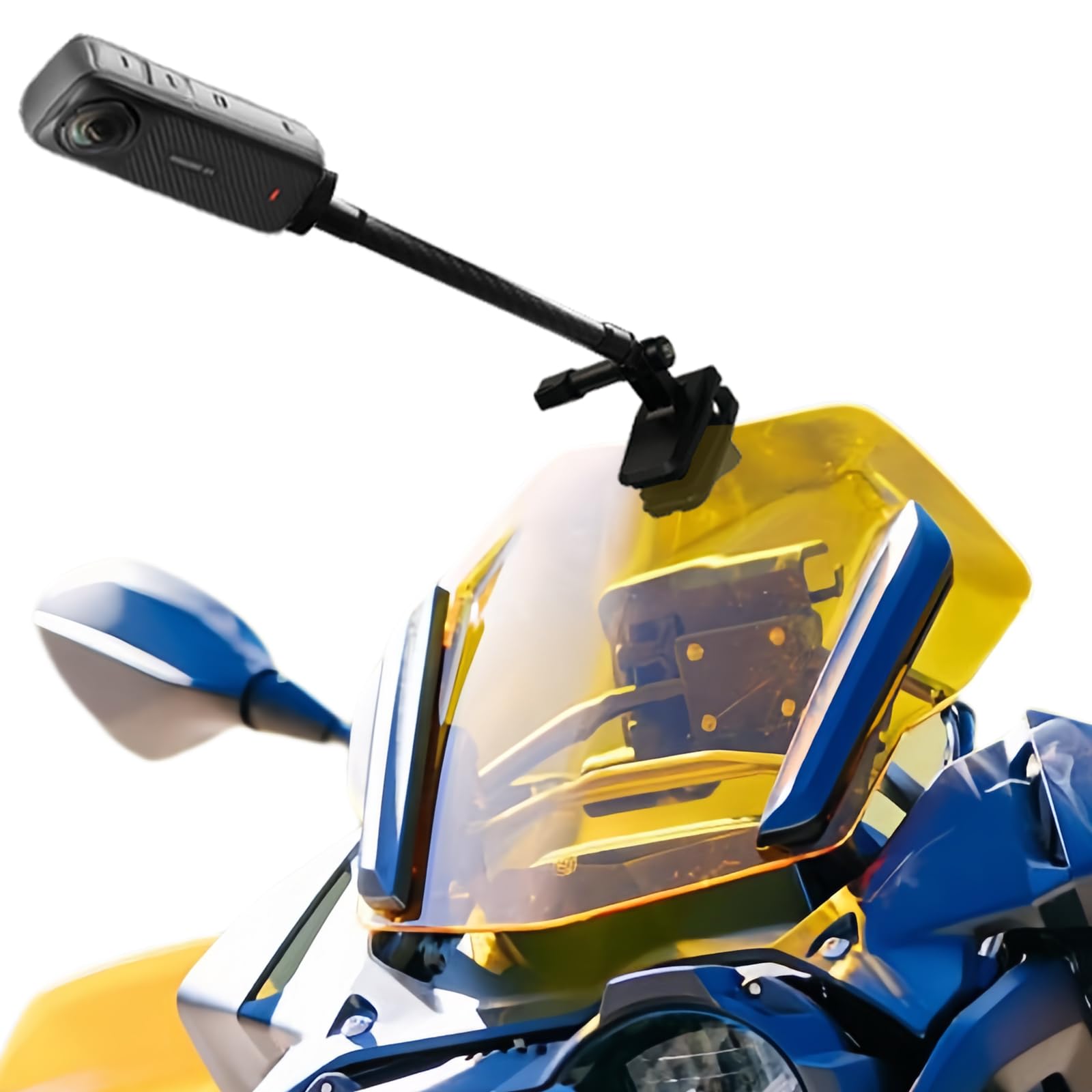 clametto in alluminio per motocicletta con estensore 7,5 polze per gopro dji insta360