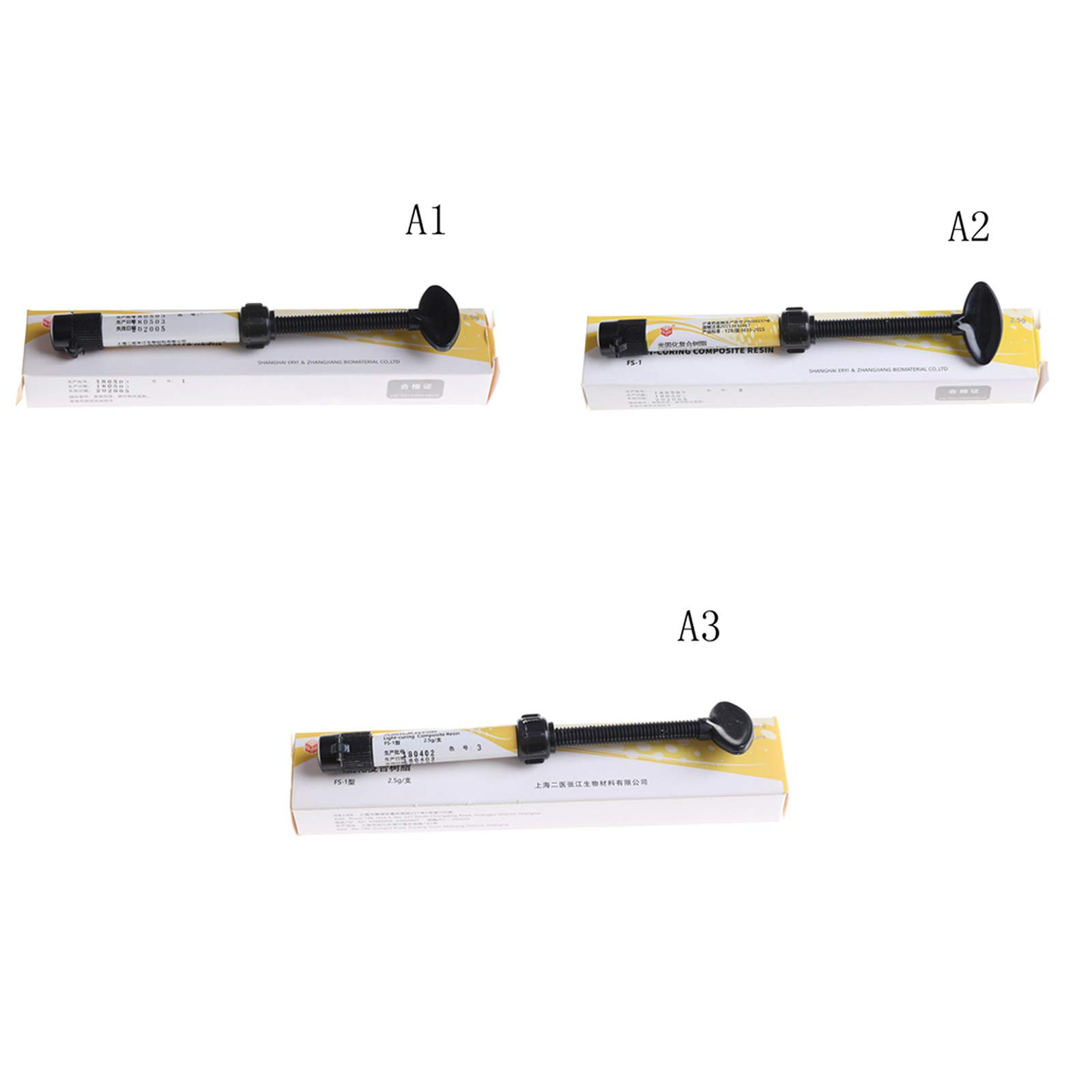 Universal Dental-Spritze Composite-Härtungslichtharz Dentalmaterial A1 A2 A3 A3