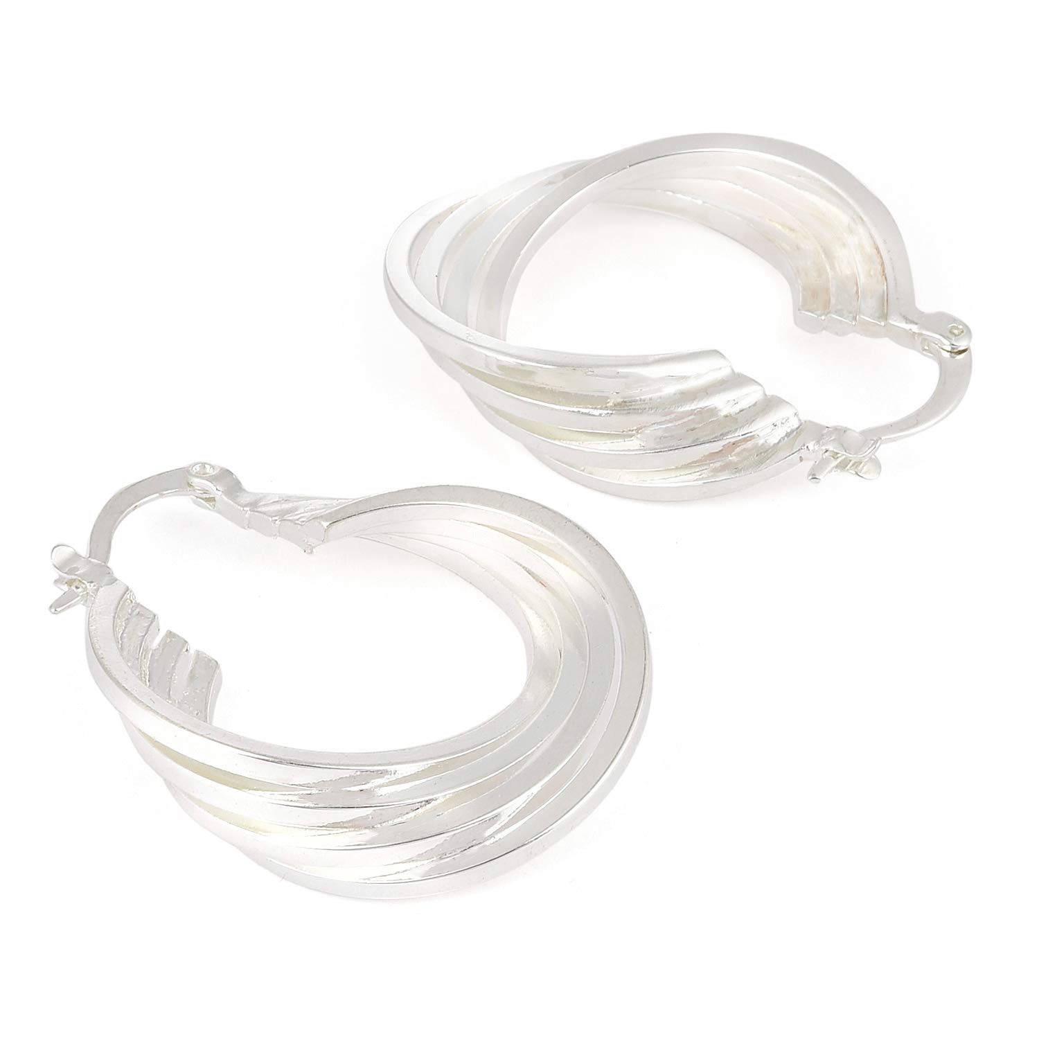 Entangled Rings Alloy Dangle Earring
