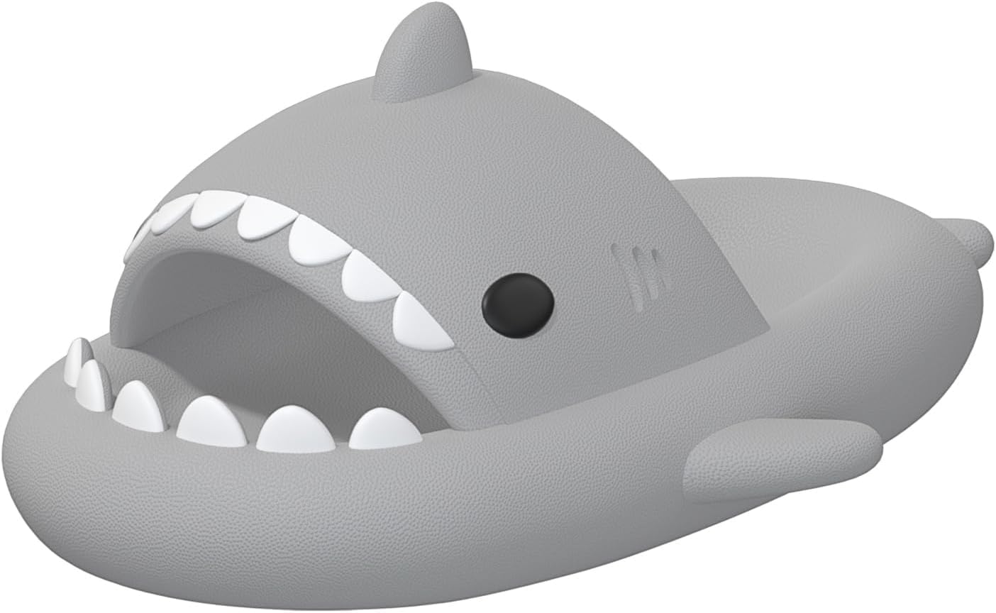 Mnking Shark Slippers Schlappen Damen Herren Hai Hausschuhe Süß Cloud Haifisch Slides Sommer Rutschfest Badeschuhe