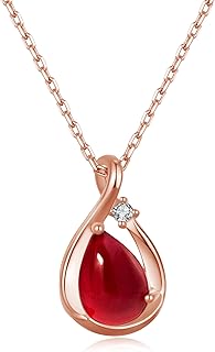 ガーネット ネックレス レディース ピアス セット 人気 「ラブストーン」シルバー925 金属アレルギー対応 錆びな ネックレス シトリン 1月誕生石 ペンダント パーティー 成人式 誕生日 プレゼント女性 人気 アクセサリー