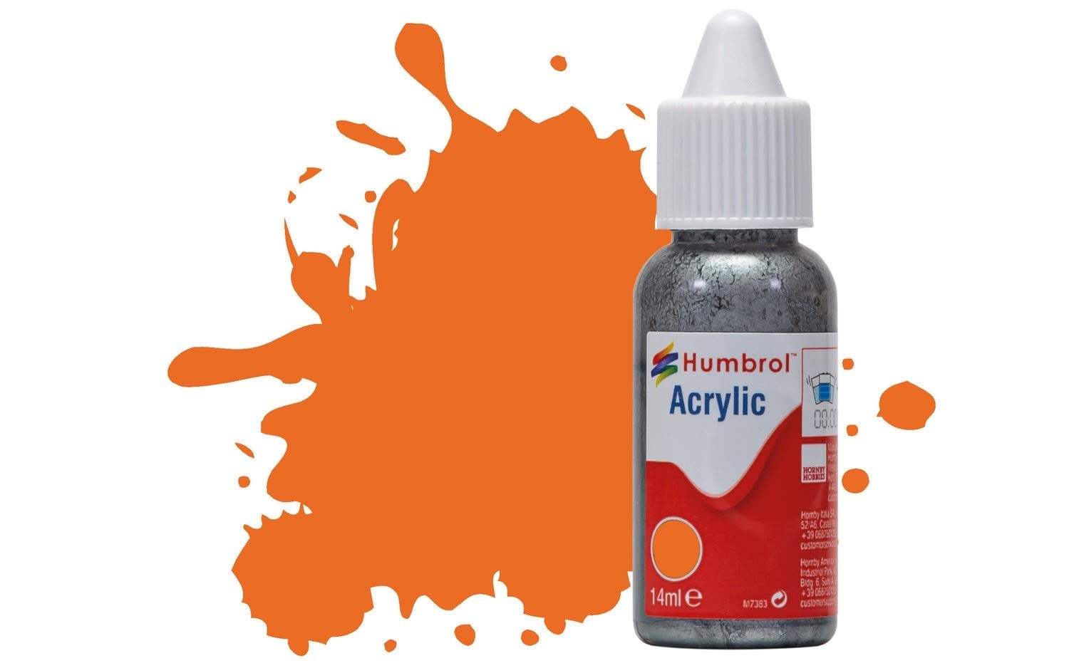 Humbrol Acrylic No 18 Orange - Gloss (14ml) - DB0018